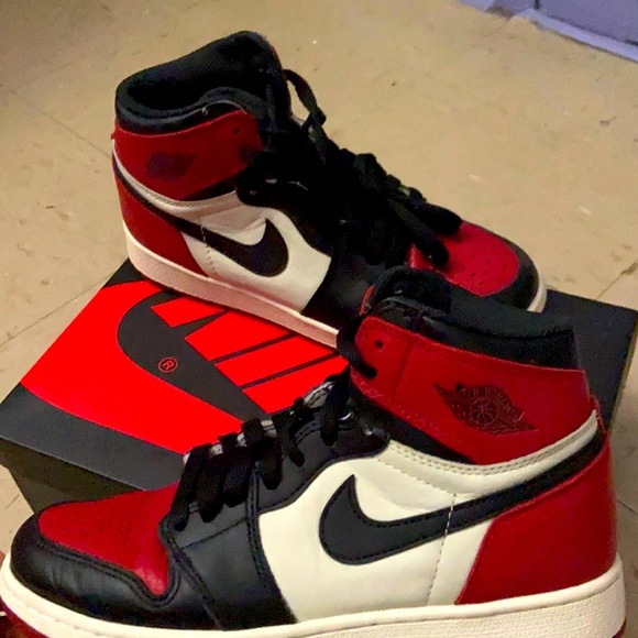 Jordan 1 retro high bred toe (GS) - Picture 1 of 3